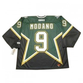 Män Ishockey Dallas Stars tröja Mike Modano 9 CCM Throwback Authentic